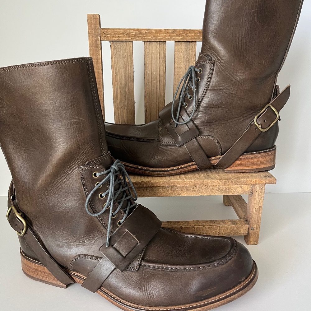 RARE FIND!  Cole, Rood & Haan Co. “The Hague - Smog” Men’s Motorcycle Boot 12